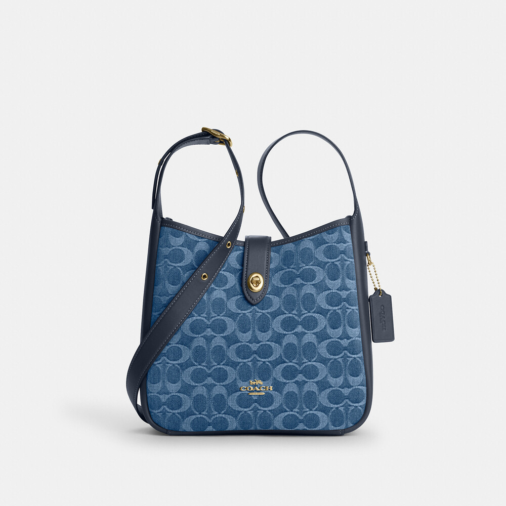 Coach Outlet Hadley Convertible Crossbody Bag In Signature Denim - Picture 2 of 11